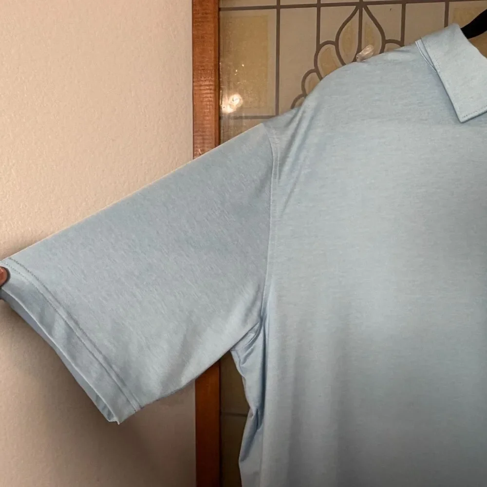 Peter Millar Summer Comfort Grizzly Embroidered Gold Polo Shirt Men's Size XXL